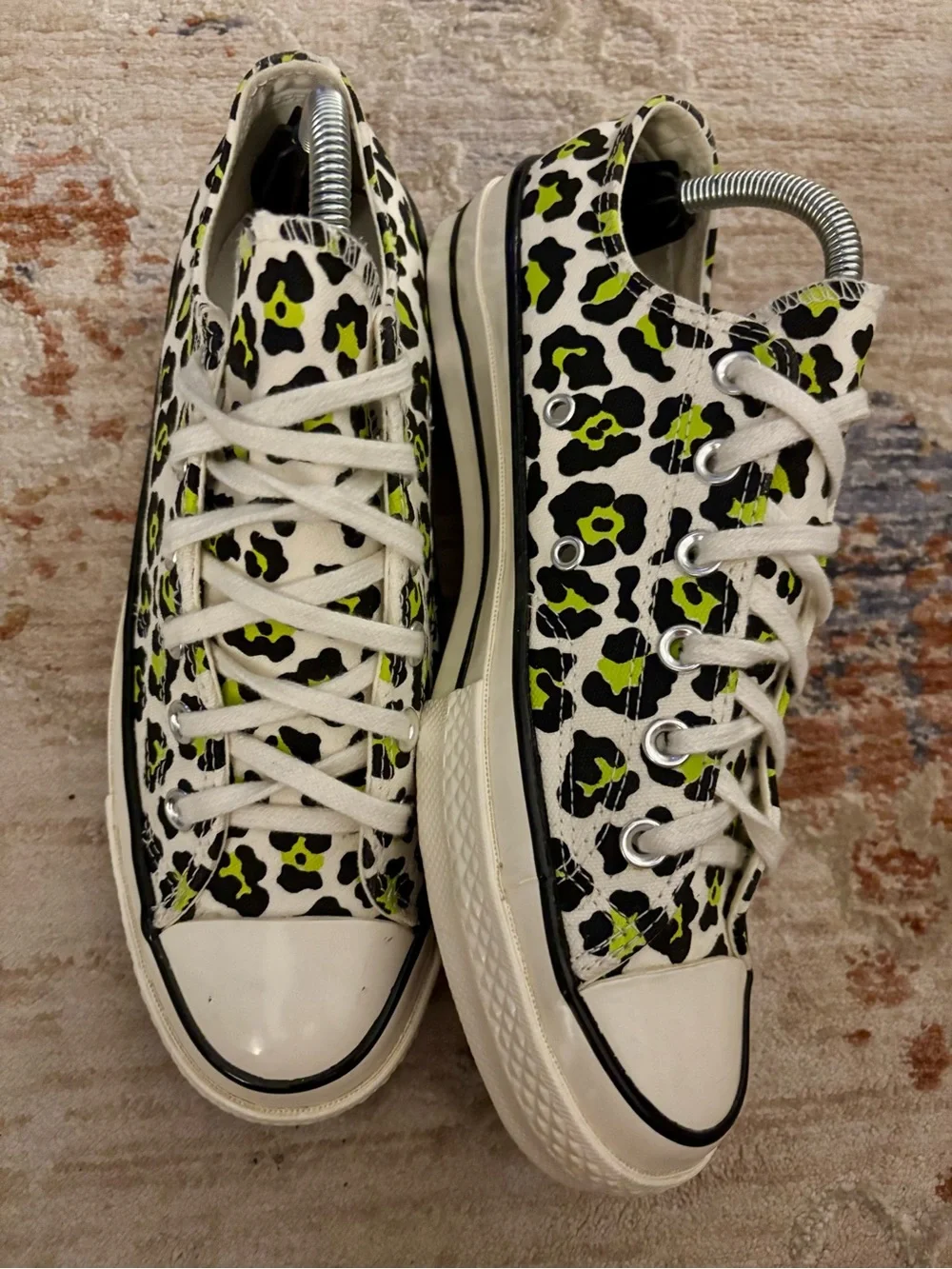Converse Chuck 70 Ox Low “Archive Print-Neon Leopard” Sneakers! - Picture 5 of 7